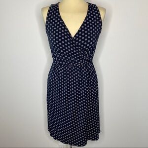 Old Navy Blue and White Printed Dress